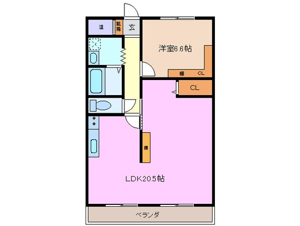 長島スカイハイツの物件間取画像